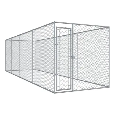 vidaXL Outdoor Dog Kennel 7.6x1.9x2 m Sturdy Durable Dog House Garden Cage