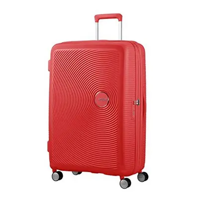 American Tourister Soundbox - Spinner Large Expandable Suitcase, cm, liters, Red (Coral Red)