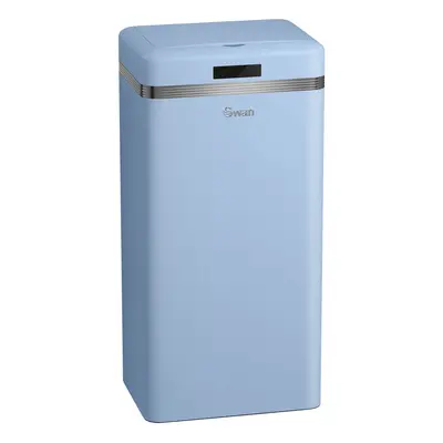 Swan SWKA4500BLN Retro Square Sensor Bin with Infrared Technology, Litre, Blue