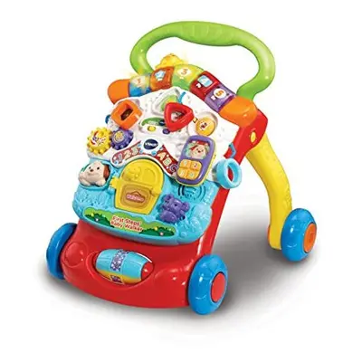 VTech First Steps Baby Walker | Push Along Walker Baby Toy with Shapes, Sounds, Music, Phrases, 