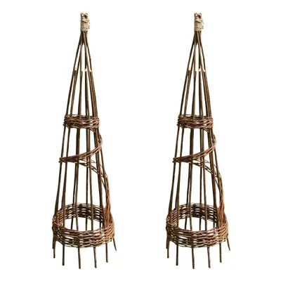 Set of Spiral Willow Garden Obelisks (1.2m)