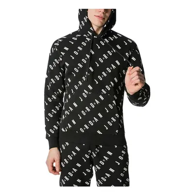 (Black, L) NIKE AIR JORDAN Mens Pullover Hoodie Sweat