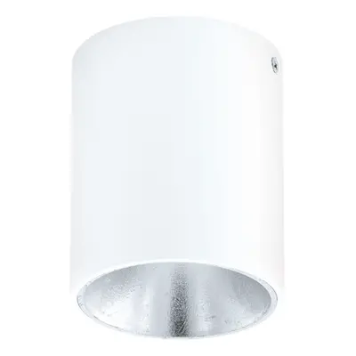 Wall / Ceiling Light White & Silver Round Downlight 3.3W Built in LED