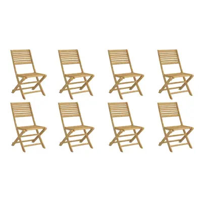 (without armrest, pcs) vidaXL Folding Garden Chairs Outdoor Chair Dining Chair Solid Wood Acacia