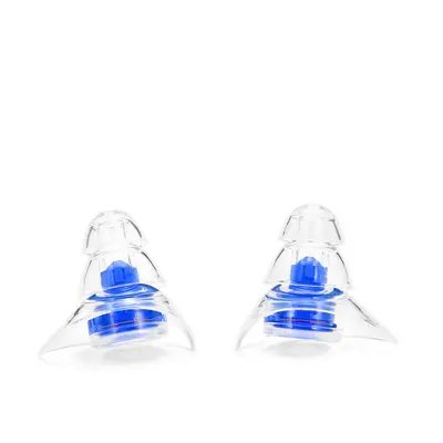 (Blue) Pairs Earplugs Noise Reduction Silicone Ear Plugs Camping Travel Sleeping Swimming Earplu