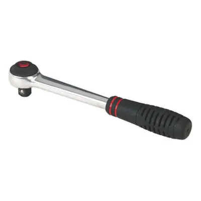 72-Tooth Ratchet Wrench - 1/2 Inch Sq Drive - Rubber Grip Handled Steel Wrench