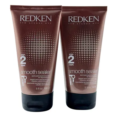 Redken Smooth Sealer Step Semi Permanent Smoother Dry Hair OZ Set of