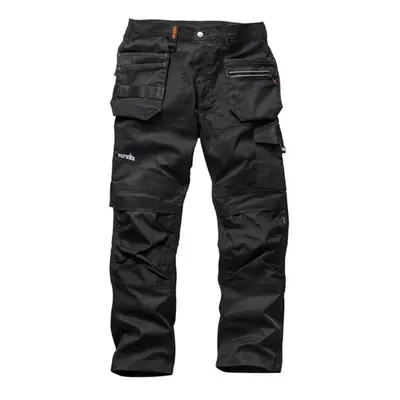 (30R, Black) Scruffs Mens Trade Work Trousers