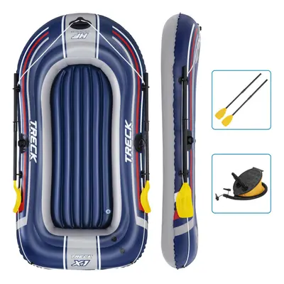 Bestway Hydro-Force Inflatable Boat Inflatable Kayak with Pump and Oars Blue