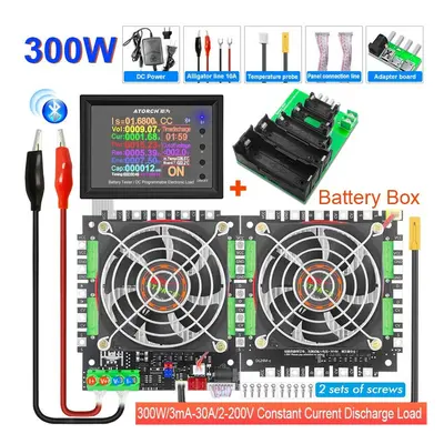 (300W) 2-200V 150W/300W/450W/600W 25A/30A/35A/40A Electronic Load Power Bank Battery Tester Pack