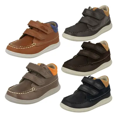 (Brown, UK Infant) Boys First Shoes By Clarks Ankle Boots Crest Tuktu