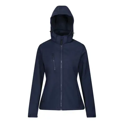 (10 UK, Navy) Regatta Womens/Ladies Venturer Hooded Soft Shell Jacket