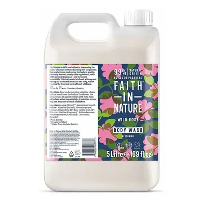 Faith In Nature | Body Wash Wild Rose | x 5ltr