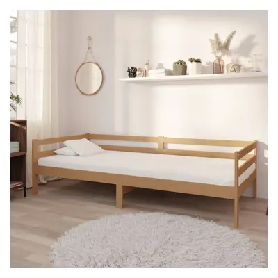 vidaXL Solid Pinewood Day Bed Honey Brown 90x200 cm Wooden Occasional Bed