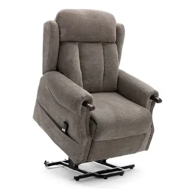 (Browns) HALTON ELECTRIC FABRIC SINGLE MOTOR RISER RECLINER LIFT MOBILITY TILT CHAIR