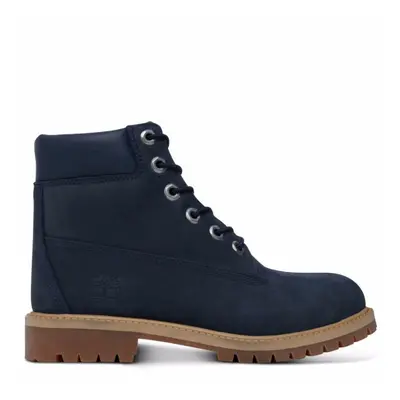 (UK 3-EU 35.5) Timberland Inch Premium Boots Shoes Junior Navy 9497R UK