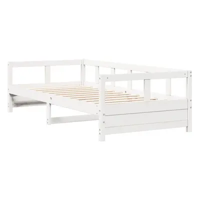 vidaXL Daybed Sofa Bed Guest Bed Sleeper Sofa White 80x200 cm Solid Wood Pine