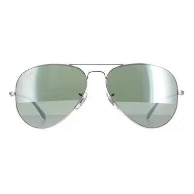 Ray-Ban Sunglasses Aviator W3277 Silver Grey Mirror Medium 58mm