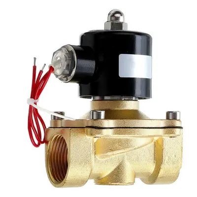 (1/4 Inch) 1/2 3/4 Inch 12V Electric Solenoid Valve Pneumatic Valve for Water Air Gas Brass Valv