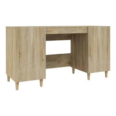 (Sonoma oak) vidaXL Desk Engineered Wood Office Computer Study Writing Desk Multi Colours