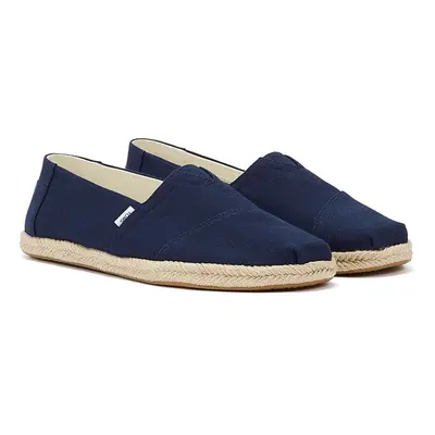 (Blue, UK 12) Toms Rope Alpargata Navy Espadrilles Men's Blue Sandal