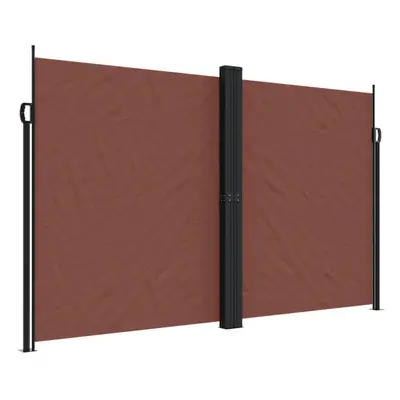 (brown, x cm) vidaXL Retractable Side Awning Outdoor Privacy Screen Balcony Sunshade Shelter