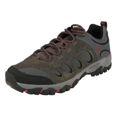 (UK 8.5, Granite/Red Ochre (Grey)) Mens Merrell Casual Lace Up Trainers Ridgepass Bolt