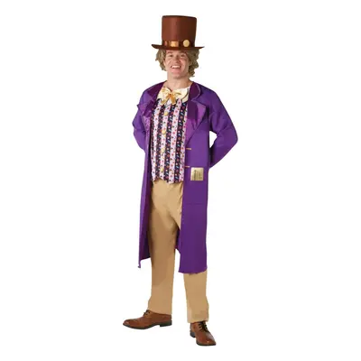 (XL) Willy Wonka Adult Costume with Top Hat