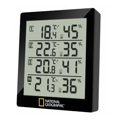 weather station 11.9 x 10.4 cm black 4-part