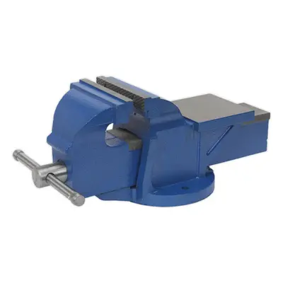 Heavy Duty Bench Mountable Fixed Base Vice - 150mm Jaw Opening - Cast Iron