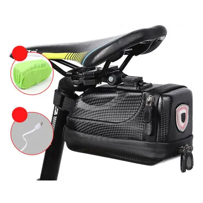 (B) Bike Saddle Bag Bicycle Seat PackBag Frame Pouch with Modes