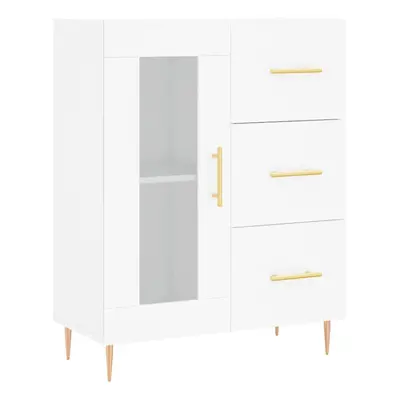 (white) vidaXL Sideboard Storage Cabinet Side Cabinet Concrete Grey Engineered Wood