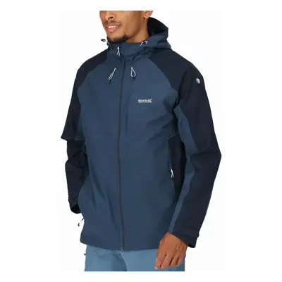 (S, Blue Wing Navy) Regatta Mens Britedale Waterproof Walking Rain Jacket Coat - Blue Wing Navy