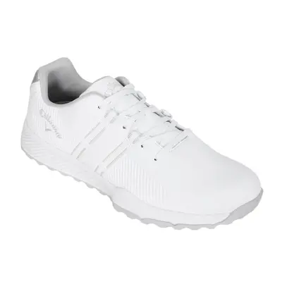 (UK 8.5, White/Grey) Callaway Golf Mens Chev Trax Spikeless Waterproof Golf Shoes