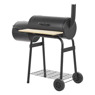 Charcoal BBQ Grill and Smoker Black SATAH