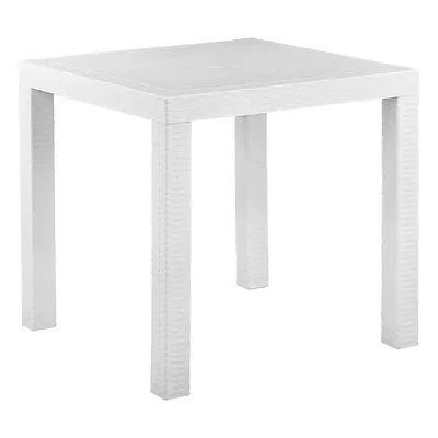 Garden Table Synthetic Material White FOSSANO