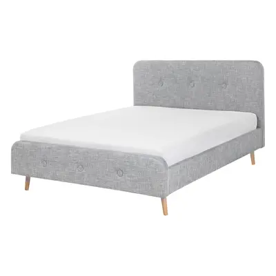 Bed RENNES x cm (EU Super King) Fabric Light Grey