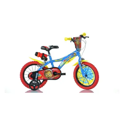 Dino Pinocchio Kids 16" Wheel Bike - Blue/Red/Yellow