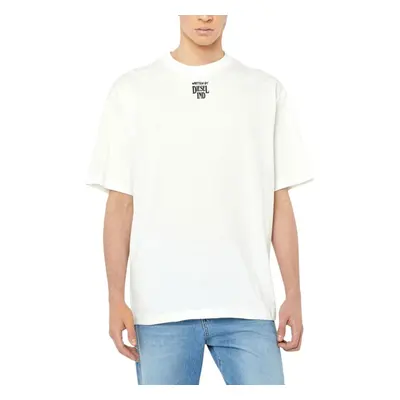 (White, 2XL) DIESEL T-WASH Mens T Shirts Relaxed Fit Summer Tee