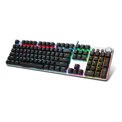 (Blue Switch, multimedia mode) Keys Mechanical Keyboard RGB Backlit Punk E-sports Gaming Keyboar