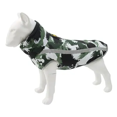 (Green, 5XL) Windproof Warm Dog Clothes Reflective Design Close-fitting Design Upgrade Polyester