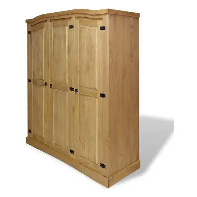 vidaXL Wardrobe Storage Cupboard Cabinet Stand Mexican Pine Corona Range Doors