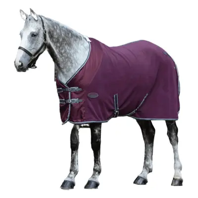 (5ft 9, Maroon/Grey/White) Weatherbeeta Fleece Cooler Standard Neck Turnout Rug