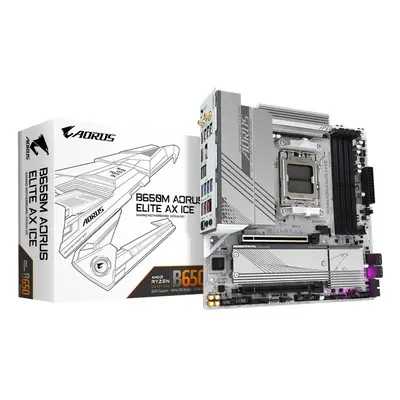 Gigabyte B650M AORUS ELITE AX ICE - motherboard - micro ATX - Socket AM5 - AMD B650