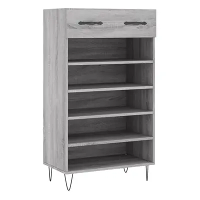 (grey sonoma) vidaXL Shoe Cabinet Shoe Cupboard Shoe Storage Rack Sonoma Oak Engineered Wood