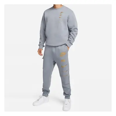 (Grey, XL) Nike Sportswear Standard Issue Mens Crew Tracksuit