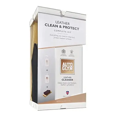 Leather Clean & Protect Complete Kit - Ultimate Car Leather Cleaner Kit Includes 500ml Leather C