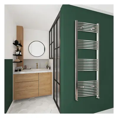 Clearance Sale Curved Bathroom Radiator Chrome 1800x400mm