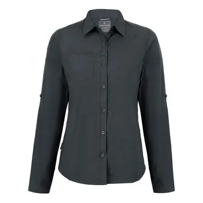 (12 UK, Carbon Grey) Craghoppers Womens/Ladies Expert Kiwi Long-Sleeved Shirt