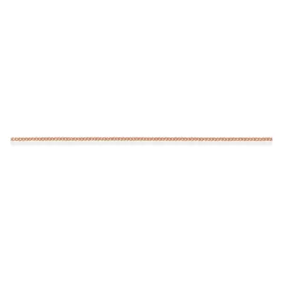 Jewelco London 9ct Pink Rose Gold - Tightly-linked Classic Curb Pendant Chain Necklace - 1.1mm g